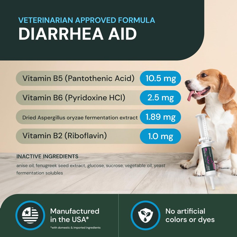 VetriScience Quick Action Diarrhea Aid Paste - Occasional Diarrhea Support