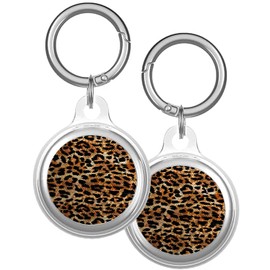 XtremePads Case, Compatible with Apple Airtags Finder - Protective Soft TPU Keychain Cover, for Pets, Bags, Keys ( Leopard Animal Print )