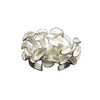 Extravagant sterling silver ring solid 925 size H - V