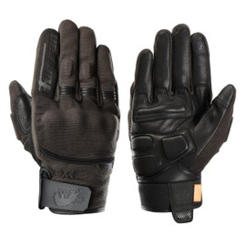 Furygan Jet D3O EVO - Motorcycle Gloves for Men - 100% Leather Palm - Comfort - Summer Gloves - Breathable & Lightweight - Screen Compatible - Touch Screen