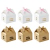 KitBeads 20Pcs 2 Colors House Gift Boxes Cardboard Treat Present