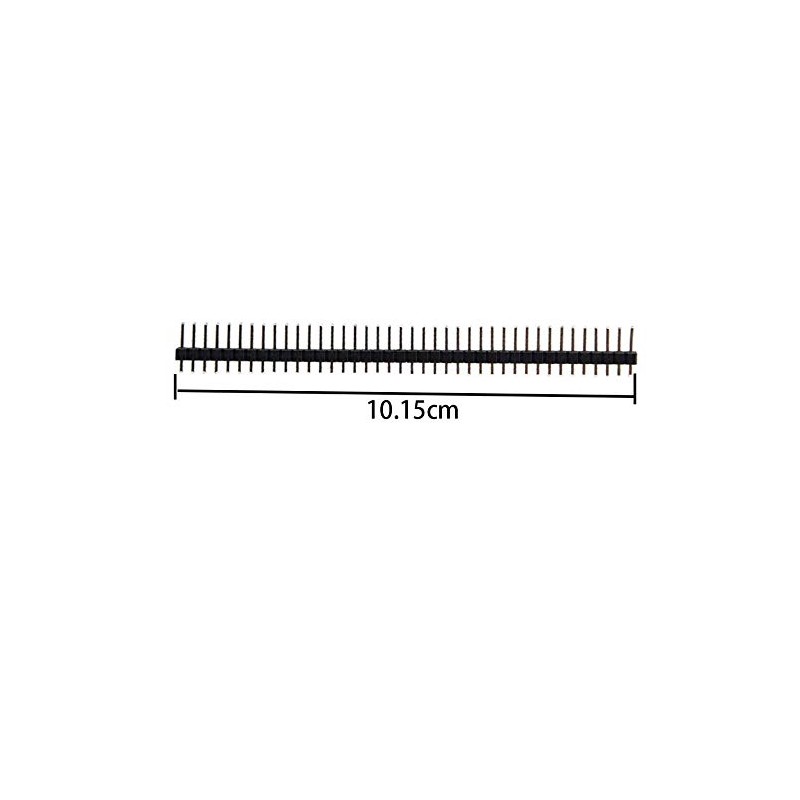 VKLSVAN 20pcs 40Pin 2.54mm Single Row Terminal Pin Header Strip