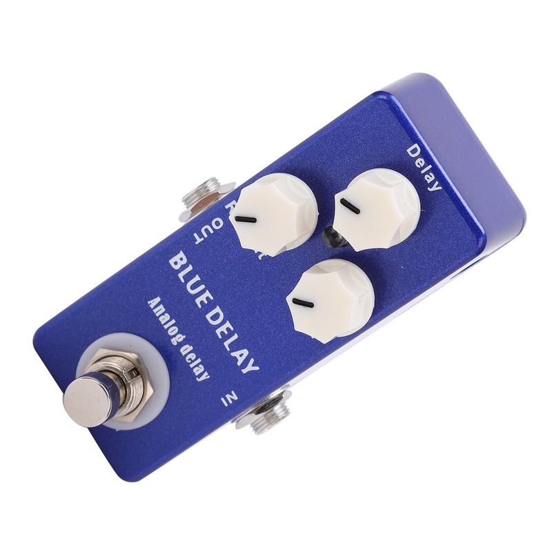 Guitar Effect Pedal Mini Blue Delay Analogue True Bypass Adjustable