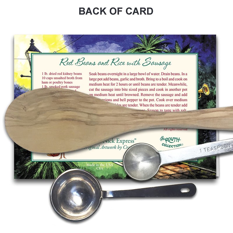 Louisiana Christmas Card with Recipe - St. Nick Express