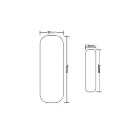 Sone Smart One Türsensor Alarm, Fenstersensor Drahtloser. Alarm in Echtzeit. Zigbee Smart Life/Tuya App kompatibel mit Alexa/Google Home