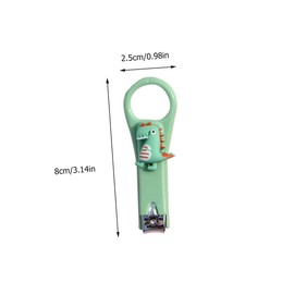 Healvian 5pcs Cartoon Portable Nail Clipper Nail Care Tools for Home and Travel Includes Dinosaur Pumpkin Banana and Designs