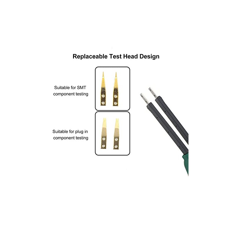 Probador de Capacitores de Resistencia, Probador SMD Inteligente Tamaño Compacto