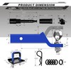 AUTMATCH Trailer Hitch Ball Mount with 2 Inch Hitch Ball