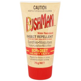 Bushman Ultra Heavy Duty 80% Deet DryGel Tube 75 g, 75 grams