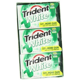 Trident White Gum - Spearmint - 9 Count