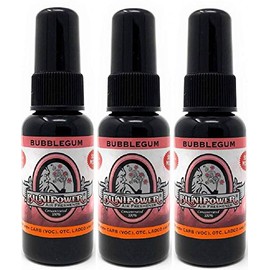 BluntPower (Bubblegum, 3 Pack) Concentrated Air Freshener - Premium Oil Based Air Freshener Spray For Home and Car - Long-Lasting Bathroom Spray, Car Freshener, & Odor Eliminator Spray