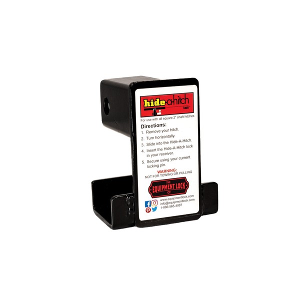 Equipment Lock Hide-A-Hitch Trailer Hitch Lock - Powdered Coated Steel