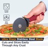 Deiss Lux Heavy Duty Pizza Cutter With Wheel Slicer- Stainless