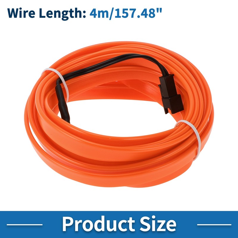A ABSOPRO 4m EL Wire Cable LED Glow String Light