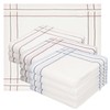 Betz Men's Fabric Handkerchiefs, Pack of 12, 100% Cotton, Size