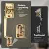 Haidms Gold Double Door Door Lock Set, Heavy Duty Double