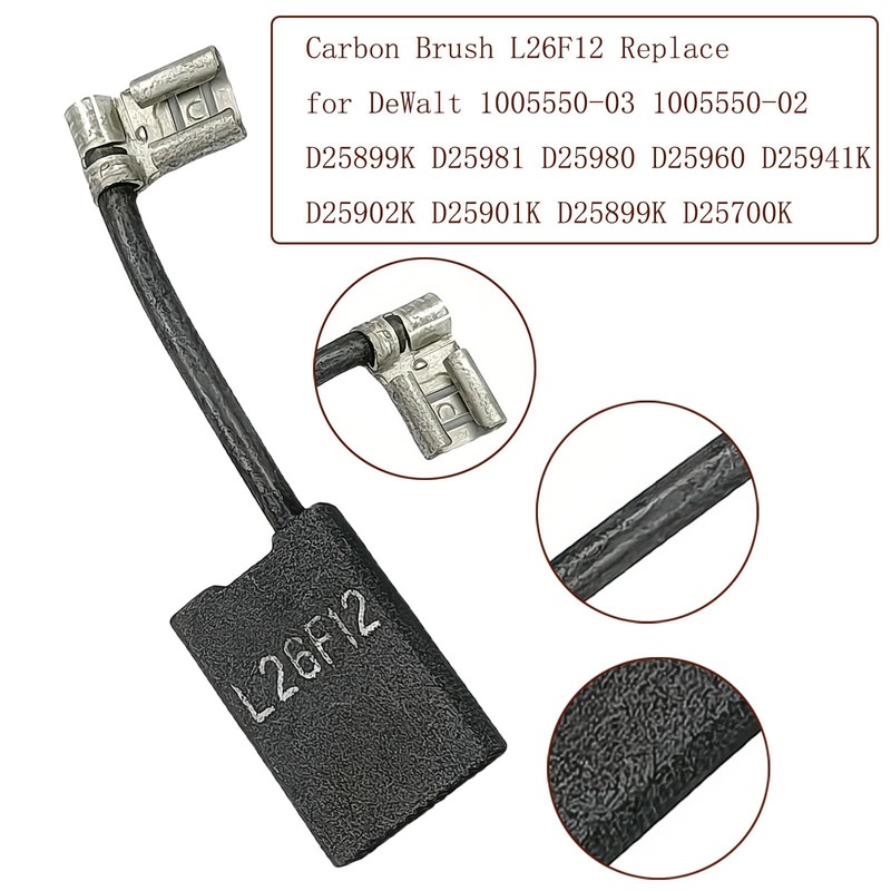 L26F12 1005550-03 1005550-02 Carbon Brush Replace for DeWalt D25899K D25981