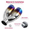 Upower Pack of 2 Dual Exhaust Tip Tailpipe 2.5 Inch
