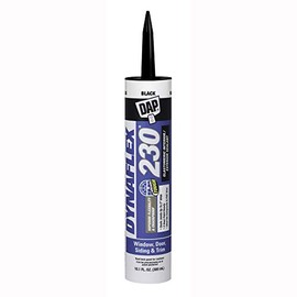 DAP Dynaflex 230 Premium Elastomeric Sealant, Black, 10.1 Oz, 12 Pack (7079818280)