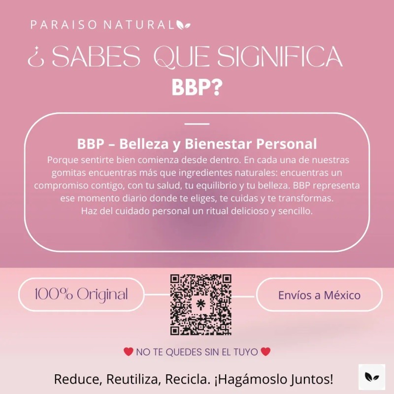 Gomitas Bbp Aguaje Fenogreco 60 Pzs Paraíso Natural Figura