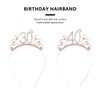 JAMAKALA 40th Birthday Hairbands, Rose Gold Birthday Headbands, Birthday Crowns,