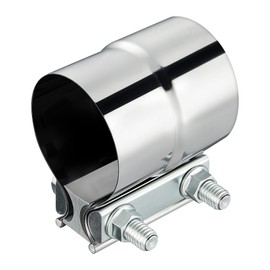 EVIL ENERGY 2.75'' Exhaust Clamp,2 3/4 in Lap Joint Band Clamp Stainless Steel for Pipes,Mufflers,Catalytic Converters (1, 2.75 inch)