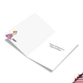 NobleWorks Fewer Buttons - Birthday Greeting Card with Envelope (4.63 x 6.75 Inch) - Tech Shopping C3331BDG