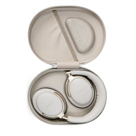 Boweike Bluetooth Headphones Case Compatible with Bose QuietComfort Ultra, Hard Portable Headphone Carrying Case for Bose QuietComfort Ultra (White Smoke)