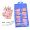 Mikinona Full Cover False Nails Ballet Style Tips Detachable Fake
