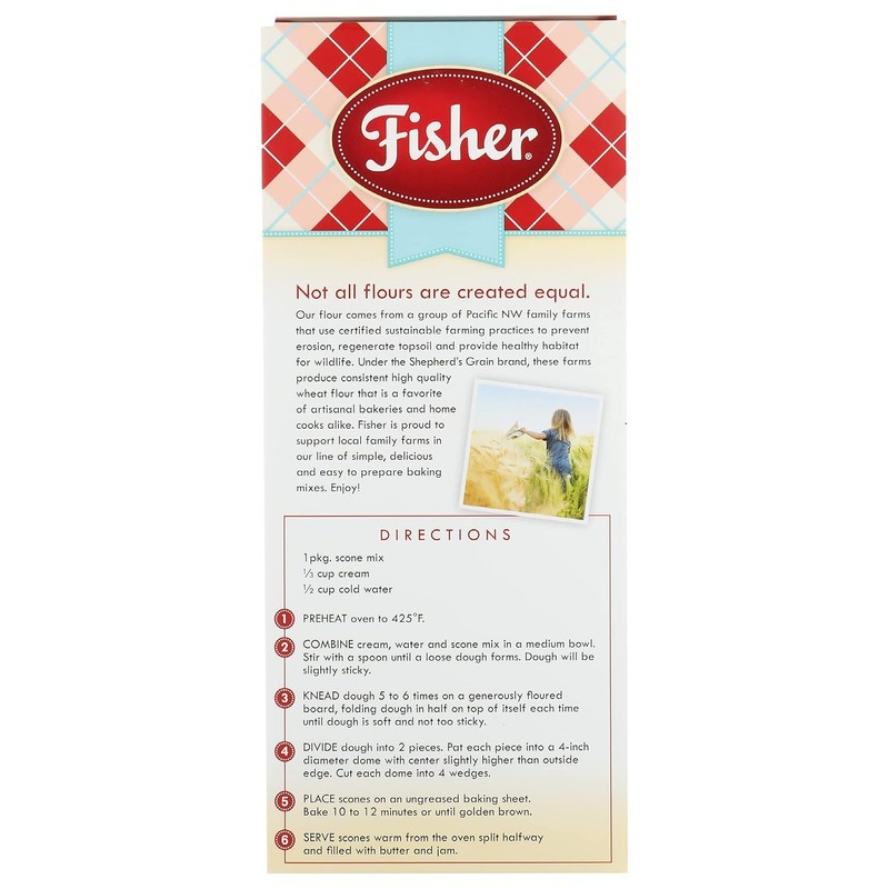 Fisher Scone Mix, Cranberry Orange, 12 OZ (Pack of 1)