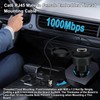 YINGAYOU Ethernet Threaded Fixed Extension Cable 1000Mbps RJ45 Male to