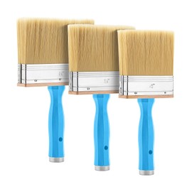 Bates- Deck Stain Brush Set, 3 Pack, 4”, 5” and 6”, Deck Stain Applicator, Stainless Steel Ferrule