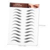 WOONEKY 6 Sheets Eyebrow Stickers Realistic Temporary Tattoo Transfers for