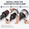Stainless Steel Air Intake Filter Heat Shield Cover 2.5-3.5 Inch