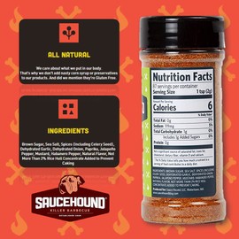 Saucehound Championship Recipe BBQ and All Purpose Seasoning Spice Rub, Perfect & Balanced Taste, Competition Barbecue Flavor (Combo, 5.82 Ounce (Pack of 2))