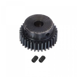 uxcell 1Mod 32T Pinion Gear 8mm Bore Hardened Steel Motor Rack Spur Gear with Step for RC Car Truck Buggy Gear Drive