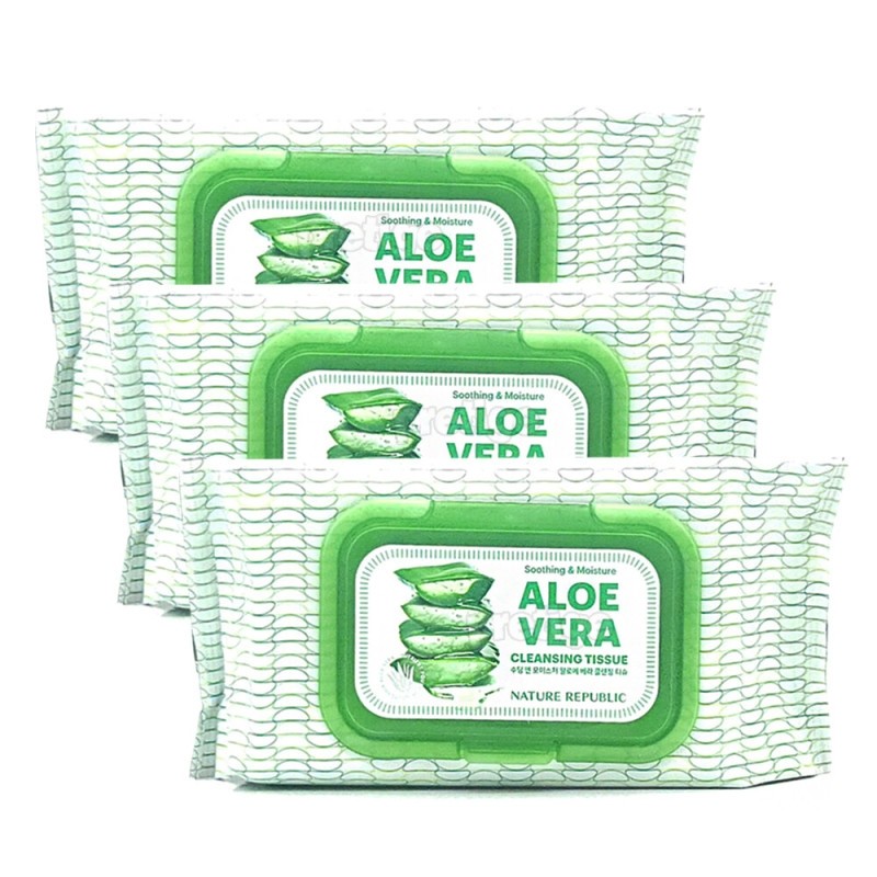 Nature Republic Aloe Vera Cleansing Tissue 80 sheets x 3