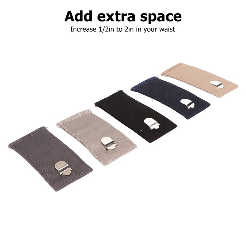 Extensor de Botones para Pantalones de 5 Piezas, Juego de