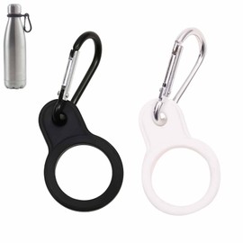 KASELIN Plastic Bottle Holder with Carabiner, Set of 2, Bottle Cage with Carabiner, Keychain, Inner Diameter 1.0 inches (2.6 cm), Lightweight Design, Ideal for Outdoor Activities, Camping, Climbing