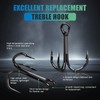 Fishing Treble Hooks 3X Strong Professional V Triple Fishing Hooks