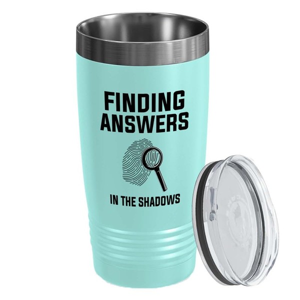 Detective Teal Edition Viking Tumbler 20oz - Finding answers in