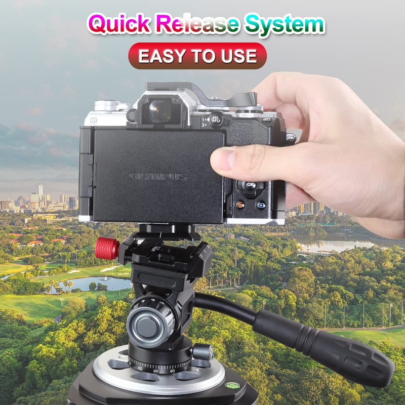 LEFTFOTO Camera Quick Release Plate Clamp kit with 1/4" to