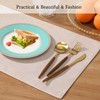 UnivoColors Set of 6 Faux Linen Placemats, Heat-Resistant & Easy-to-Clean,13"x19"for