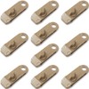 Tent Clips (10 Pieces/Khaki) Nylon Tent Clips, Alligator Clips, Tent