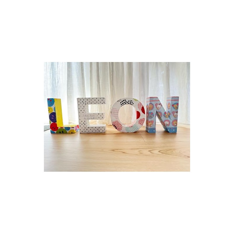 Cardboard Letter, 17.5 x 5.5 cm, Paper Part, Painting, Crafts,