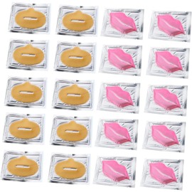 BESTYASH Mascarilla de Labios Exfoliante E Hidratante para Labios Secos, Colágeno y Material Sintético, 20 Piezas Varios Estilos para Cuidado Diario Estilo Aleatorio