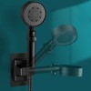 Monaco Olive 5-stage modern black shower + shower hose +