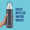 Brita Stainless Steel Water Bottle with Filter, 20 Ounce Premium