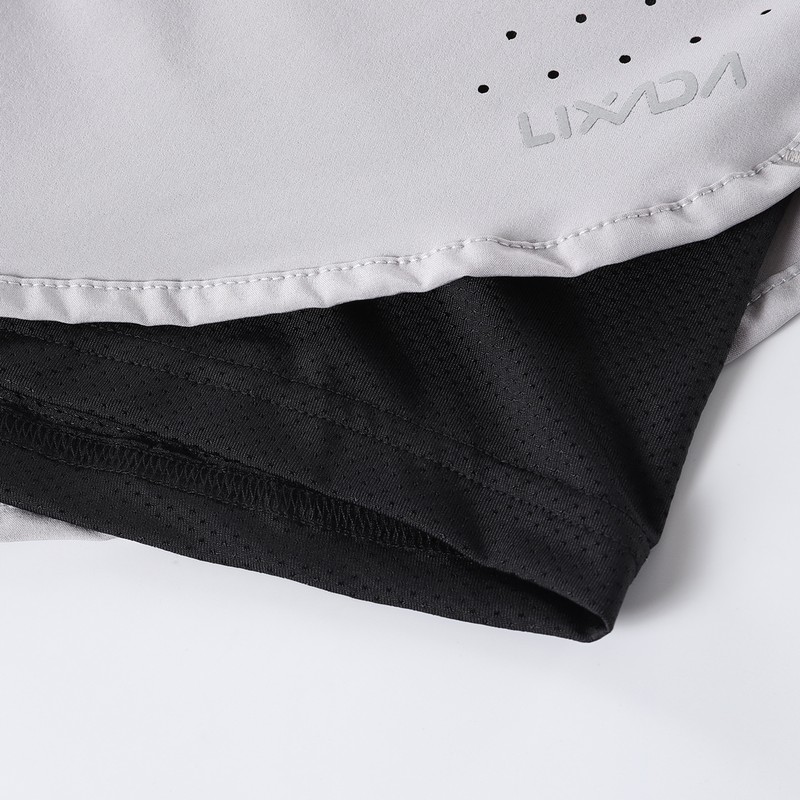Women 2-in-1 Running Shorts Quick Drying Breathable Active Training Exercise