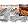 Stainless Steel Baking Pan with Wire Rack for Oven Cooking